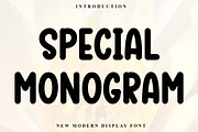 Special Monogram, a Serif Font by FreshTypeINK (Thumbnail 1 of 8)