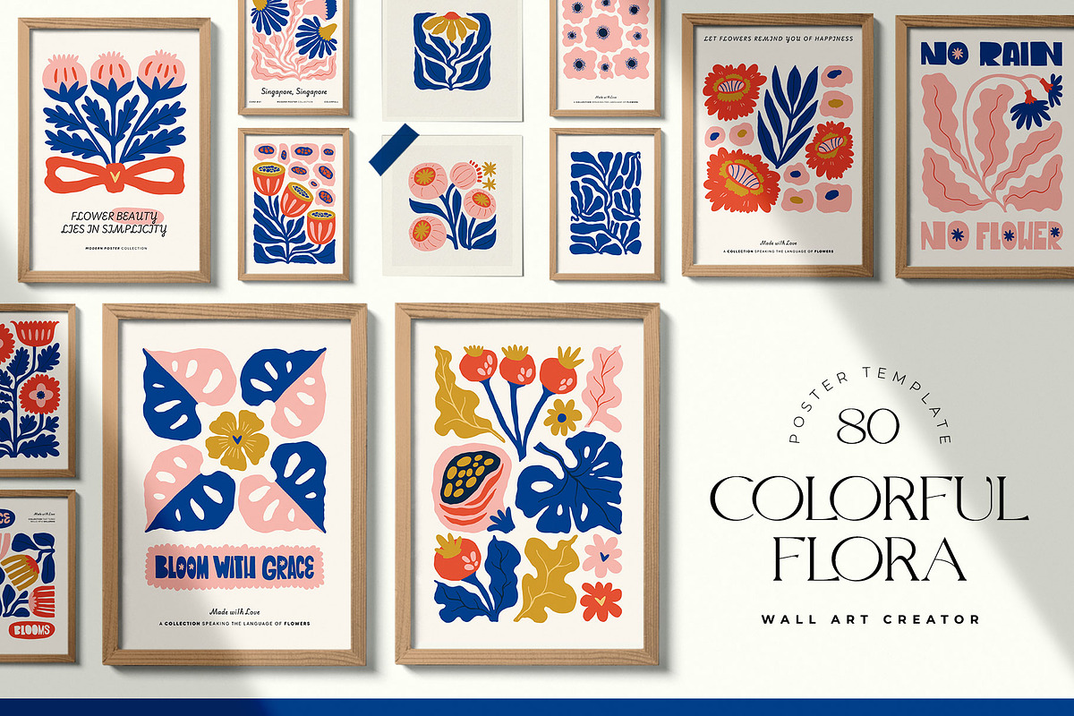 Colorful Flora | Wall Art Creator, an Object Graphic by Leleka.Store (Photo 1 of 17)
