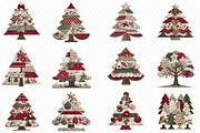 Patchwork Christmas Tree Clipart, an Illustration by cherrydesign (Thumbnail 3 of 3)