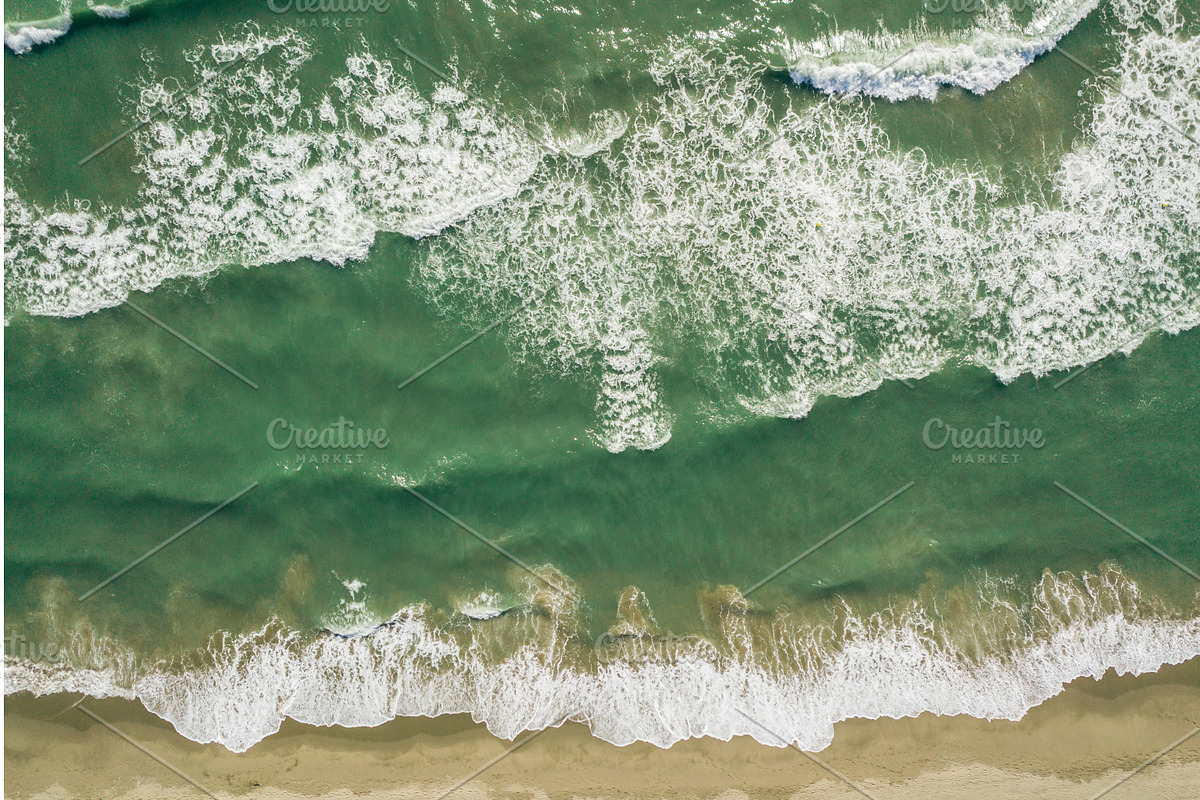 Top view of sea waves, a Graphic by a_medvedkov