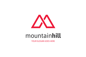 Mountain Hill Letter M Logo