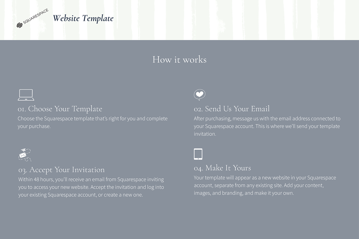 Enchanté Squarespace 7.1 Template, a Squarespace Template by Beliveart Studio (Photo 4 of 4)