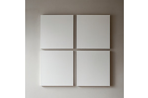 Four blank templates or canvases for, a Product Mockup by Canatic