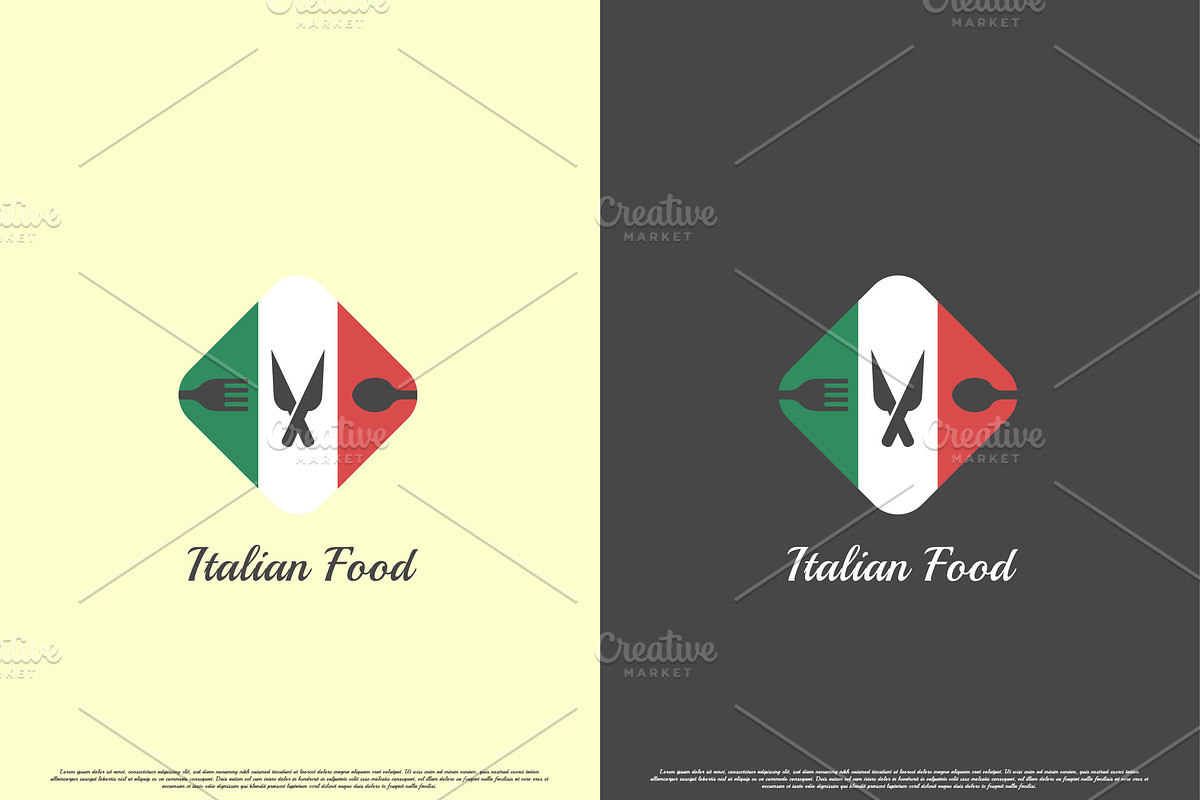 Italian Food Pizza Logo Design Icon, a Branding & Logo Template by Morvana Crew