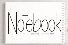 Notebook | Script Font