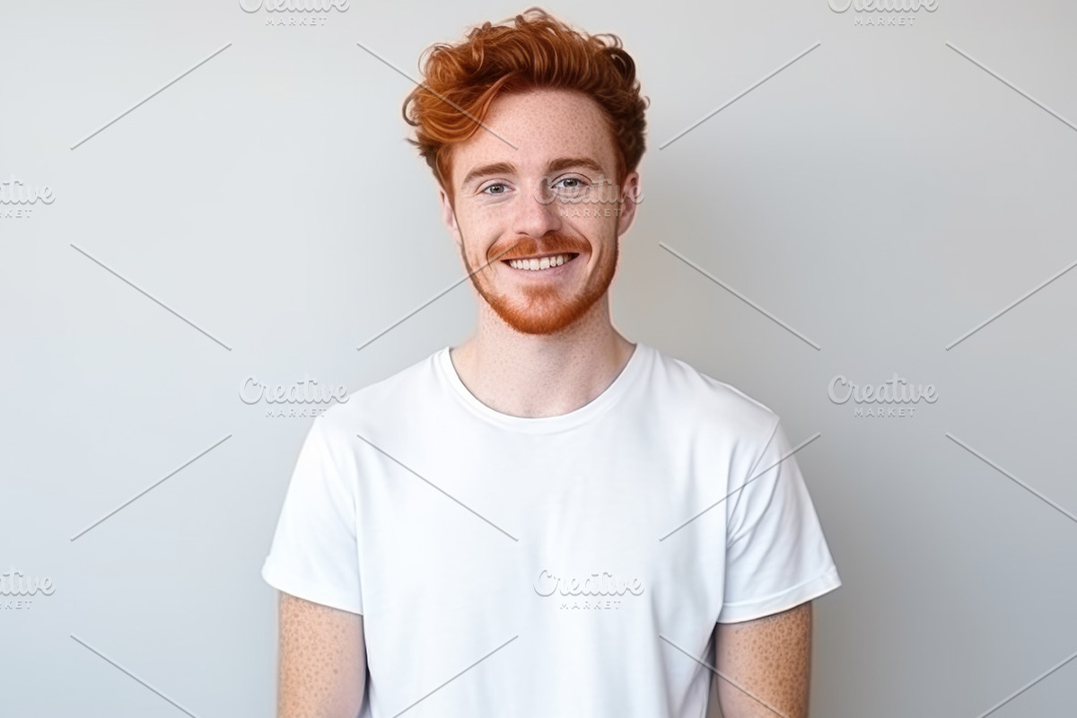 White t-shirts for mockups, a Person Photo by Handmadefont (Photo 9 of 10)