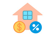 House Flat Icon, a Duotone Icon by Pexelpy (Thumbnail 1 of 2)