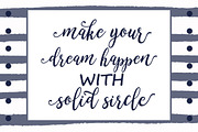 Solid Sircle, a Script Font by Alpha Bento (Thumbnail 2 of 7)