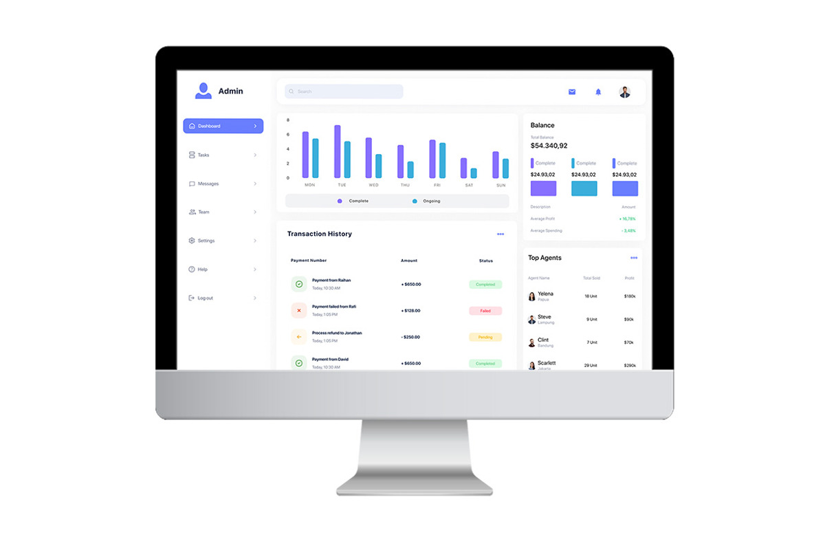Management Dashboard UI Kits, an UI Kit Template by ENATIVE (Photo 4 of 5)