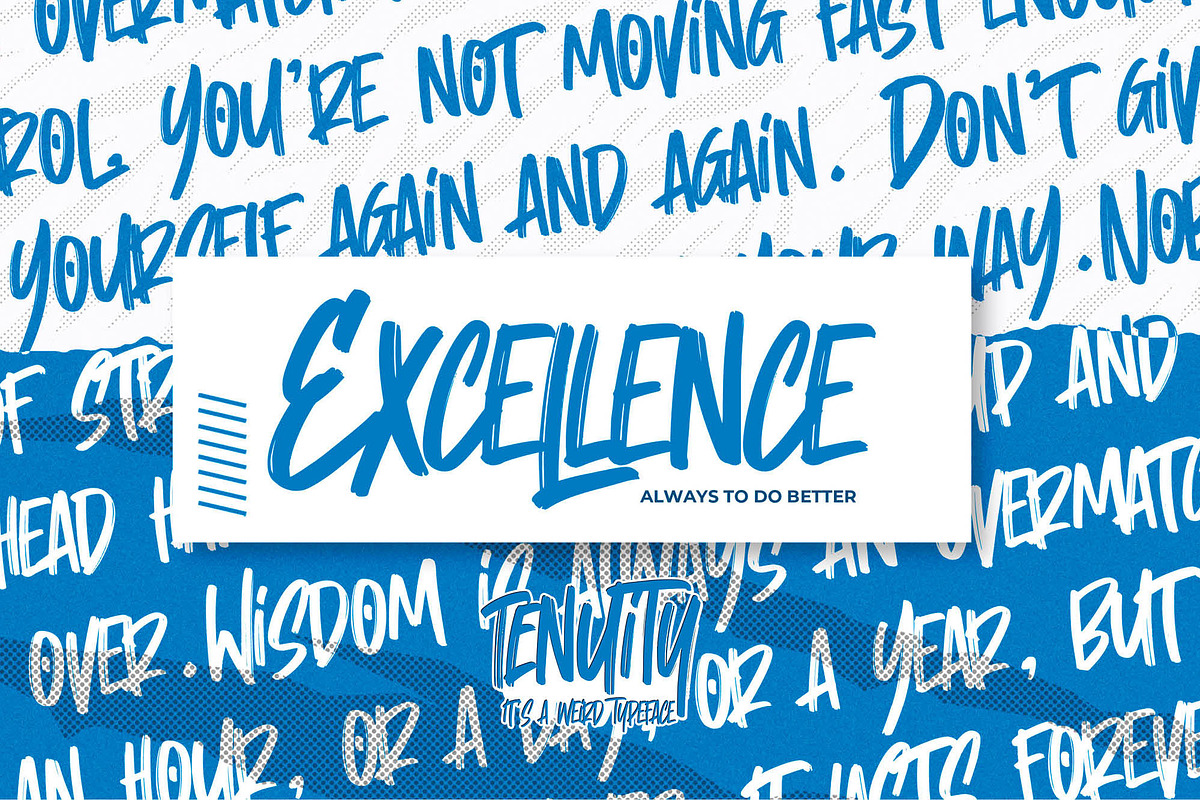 Tenuity - It's Weird Typeface Font, a Font by Gassstype (Photo 5 of 8)