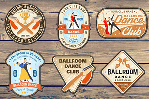 Ballroom Dance Club Patches