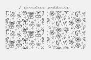 Cherry Vibe Cute Outline Clipart Set, an Object Graphic by Kristina Chistiakova (Thumbnail 2 of 7)
