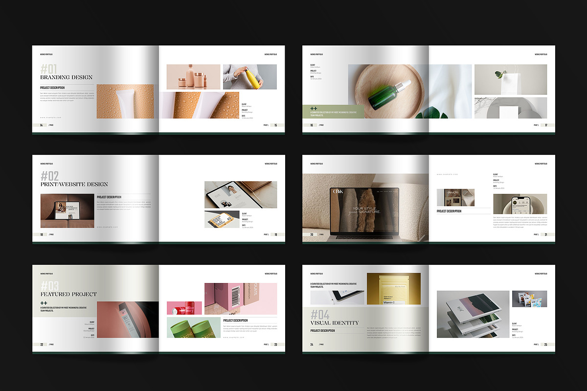 Works | Portfolio Template Landscape, a Brochure Template by Spark_Creative (Photo 13 of 14)