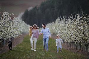 Family with two small children on, a Person Photo by HalfPoint