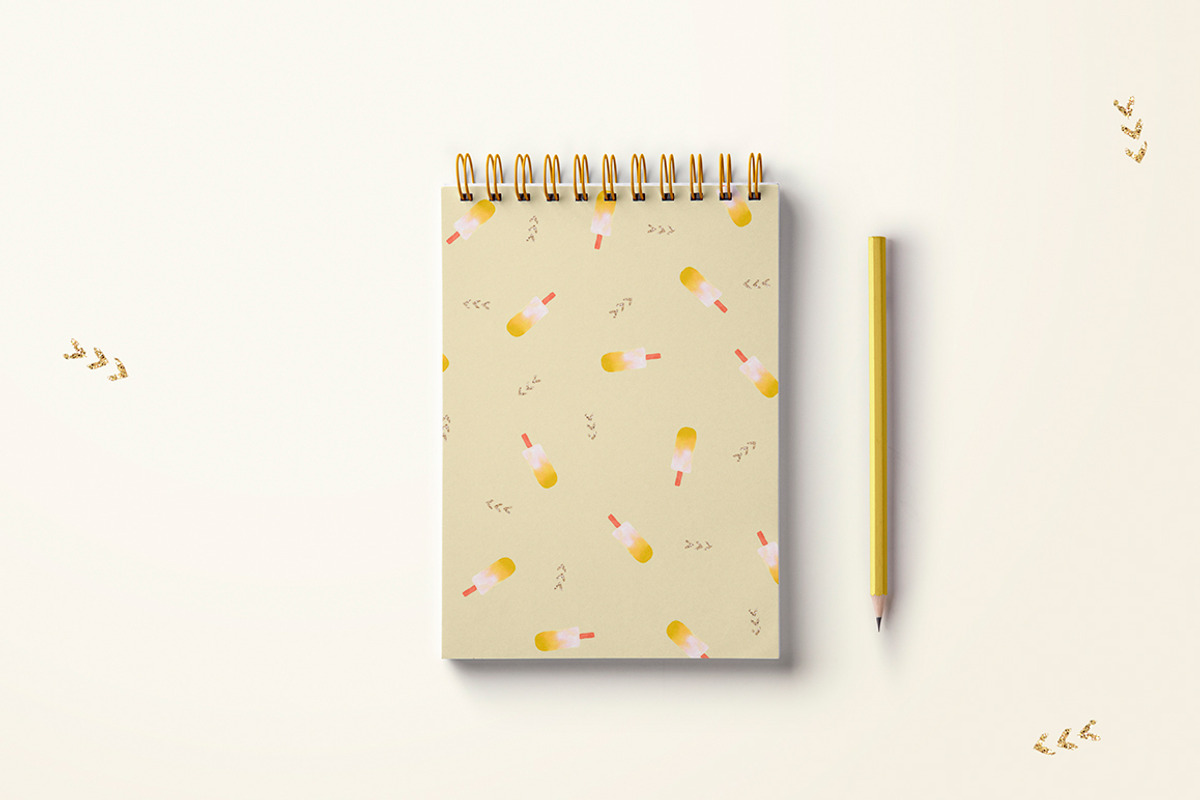Watercolor ice cream clipart, a Texture Illustration by AS Studio (Photo 5 of 6)