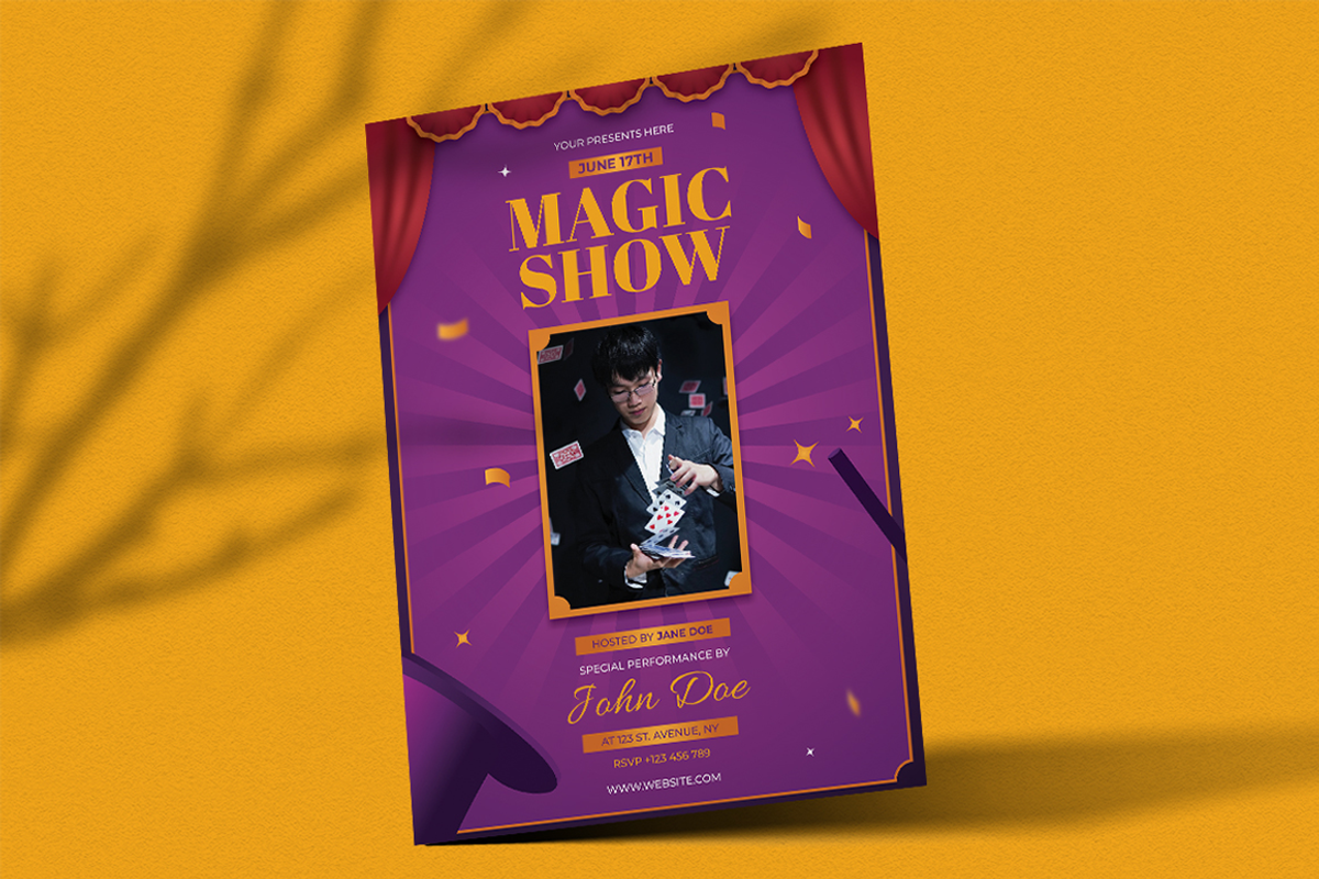 Cobuza - Magic Show Flyer, a Flyer Template by Lettha-Studio (Photo 2 of 3)
