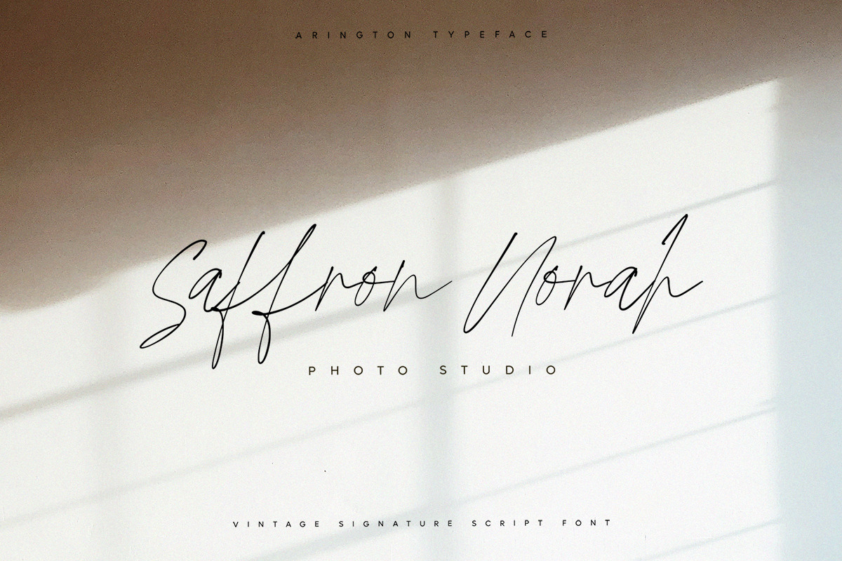 Arington | Vintage Signature Script, a Script Font by Pentagonistudio (Photo 8 of 10)