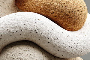 Abstract 3D Shapes Textured Surfaces, a Photo by Virgo Studio