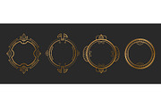 Art deco circle frames with golden, an Object Illustration by art PVP - market (Thumbnail 1 of 3)