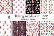 Digital Watercolor Paper. Baking., a Pattern Graphic by TetianaArt (Thumbnail 1 of 5)