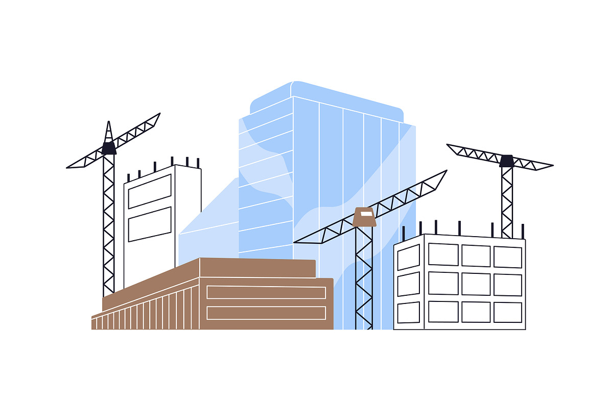 Architects and builders work set, a Work Illustration by PaperTrident (Photo 4 of 7)