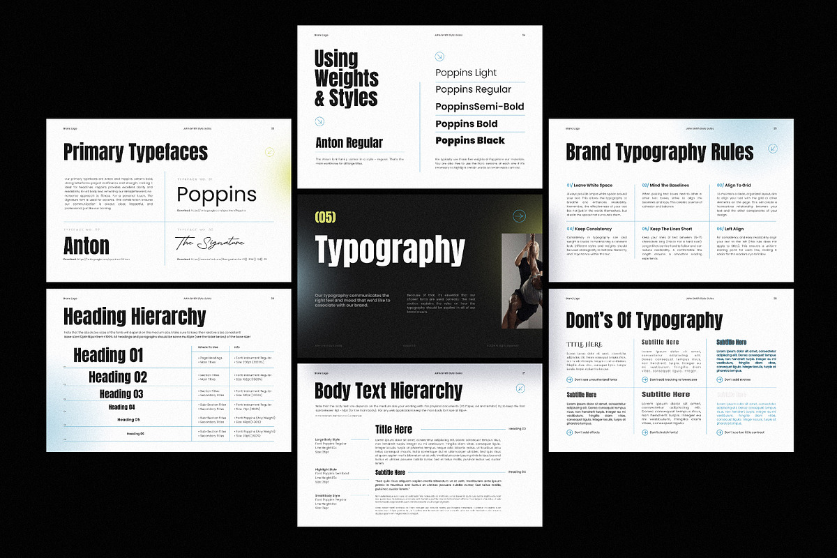 Personal Trainer Brand Guidelines, a Branding & Logo Template by AndrewPixel (Photo 13 of 14)