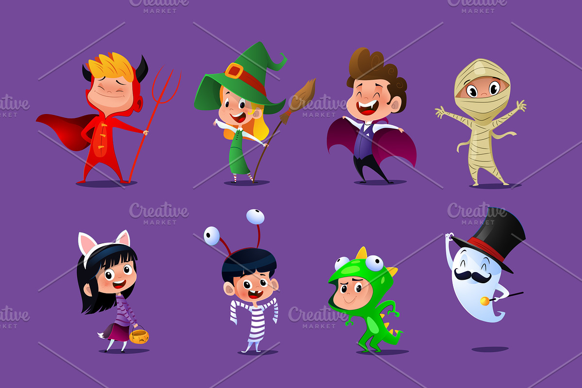Halloween kids, a Person Illustration by mihail.ridkous