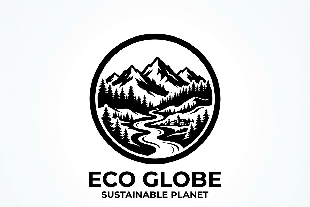60 Eco Globe Landscape Silhouette, a Technology Illustration by Amazin_art (Photo 47 of 49)