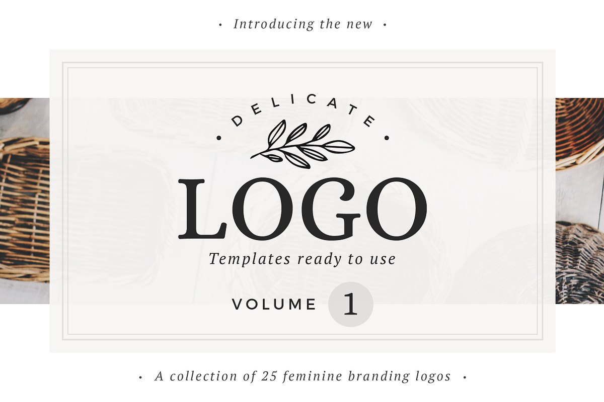 25 Delicate Feminine Logos - Vol 1, a Branding & Logo Template by Davide Bassu (Photo 1 of 6)