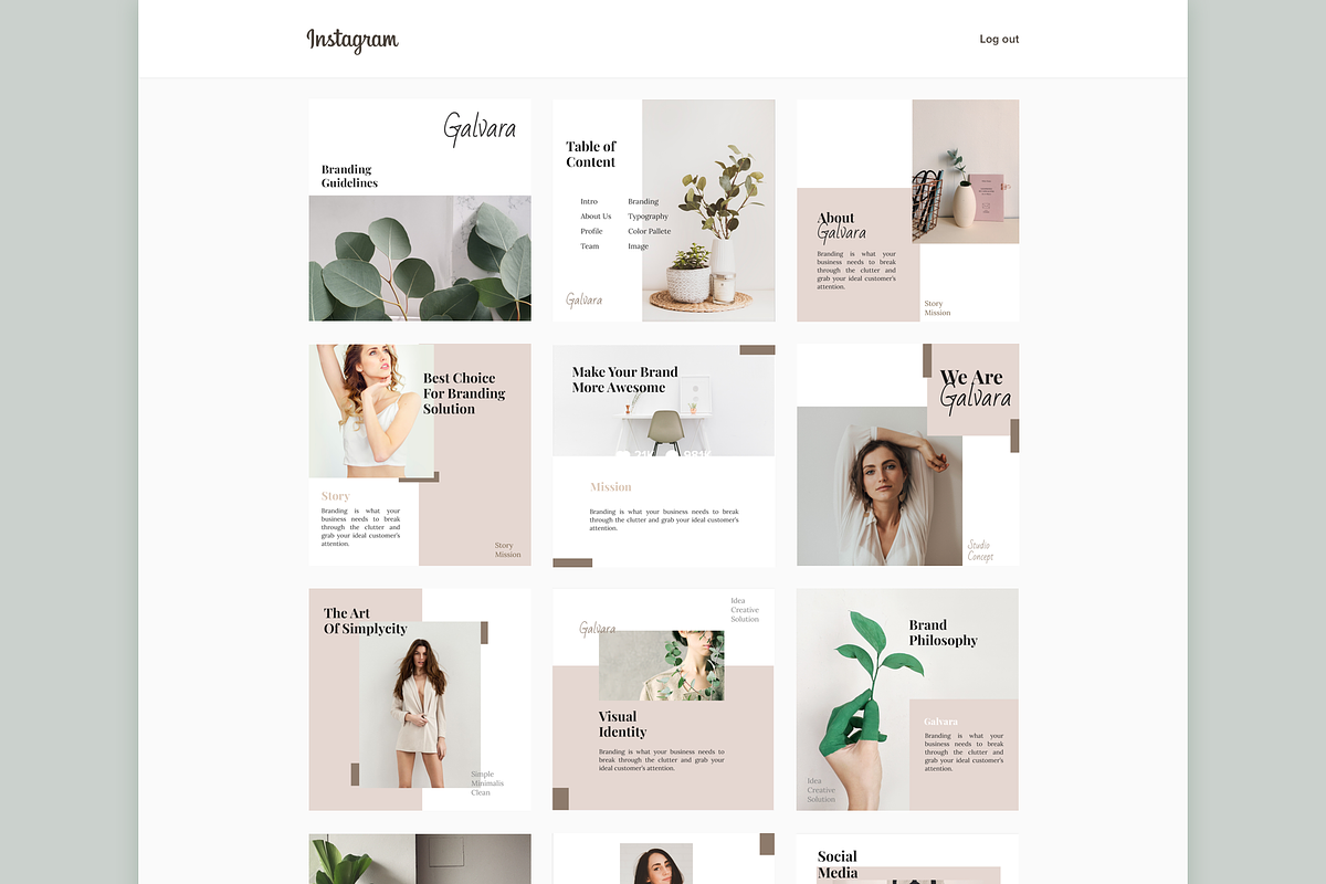 Galvara - Instagram Template, a Social Media Template by Designspace (Photo 3 of 6)
