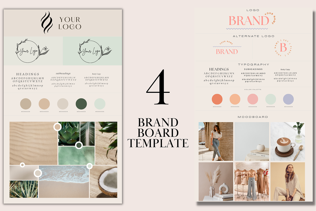 Elegant Brand & Mood Board Templates, a Social Media Template by Daily Creative (Photo 4 of 7)