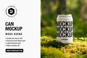Can Mockup - Moss Scene, a Packaging Mockup by TD Mockup (Thumbnail 1 of 2)