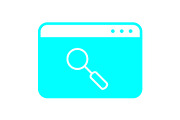 Browser icon design template, a Solid Icon by Sumberpangan (Thumbnail 2 of 3)