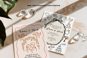 Wedding Line Art SVG Bundle Clipart, a Decorative Illustration by OKArtHub (Thumbnail 2 of 8)