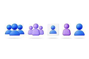 Various 3d vector illustrations of, an Object Illustration by Abscent