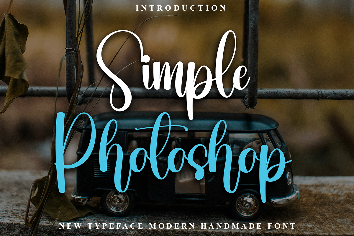 Simple Photoshop, a Handwritten Font by InermediaSTUDIO (Photo 1 of 8)