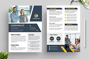 Corporate Case Study Template, a Stationery Template by MightyDesign (Thumbnail 1 of 8)