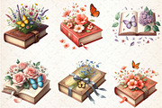 Watercolor Floral Book With Clipart, an Illustration by Rose Art (Thumbnail 4 of 4)
