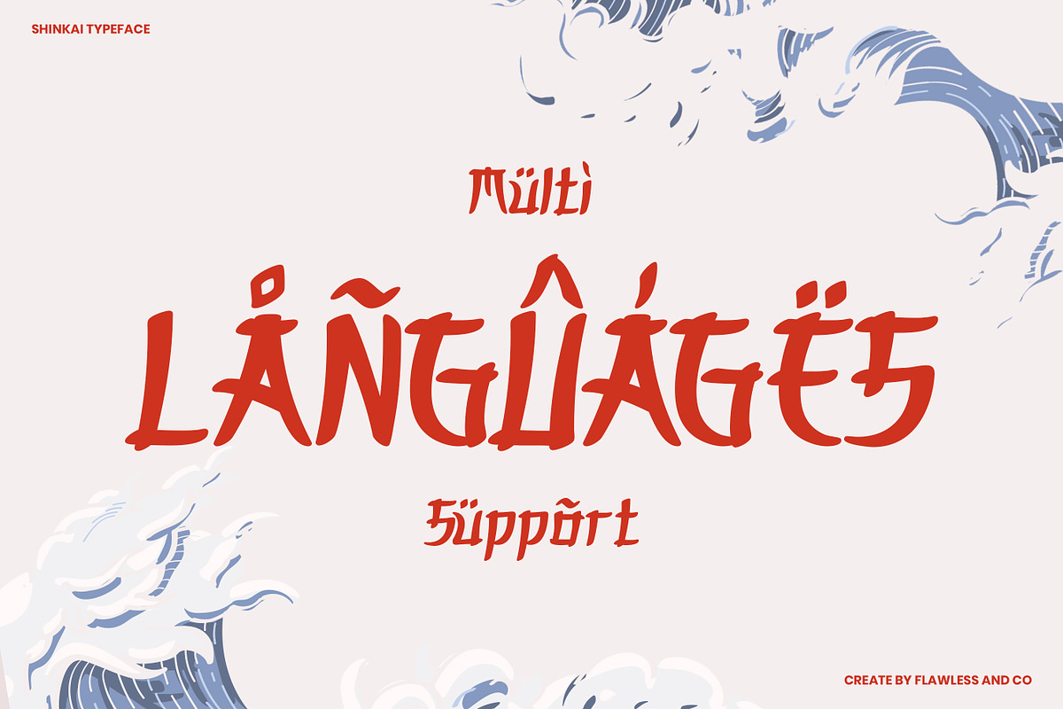 Shinkai - Japanese Style Font, a Font by Flawless And Co (Photo 10 of 10)