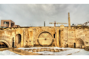 Cascade complex, a giant stairway in Yerevan, an Object Illustration by Leonid Andronov