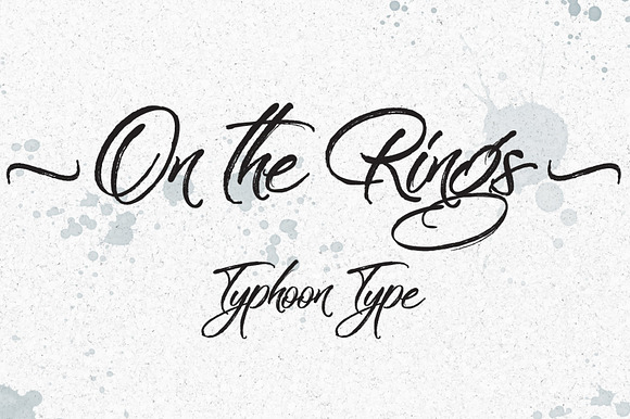 On the Rings font preview 3