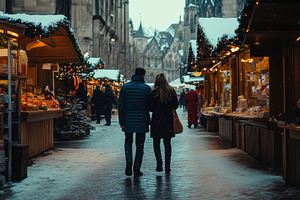 Enjoying the atmosphere a couple str, a Photo by Pavel_design