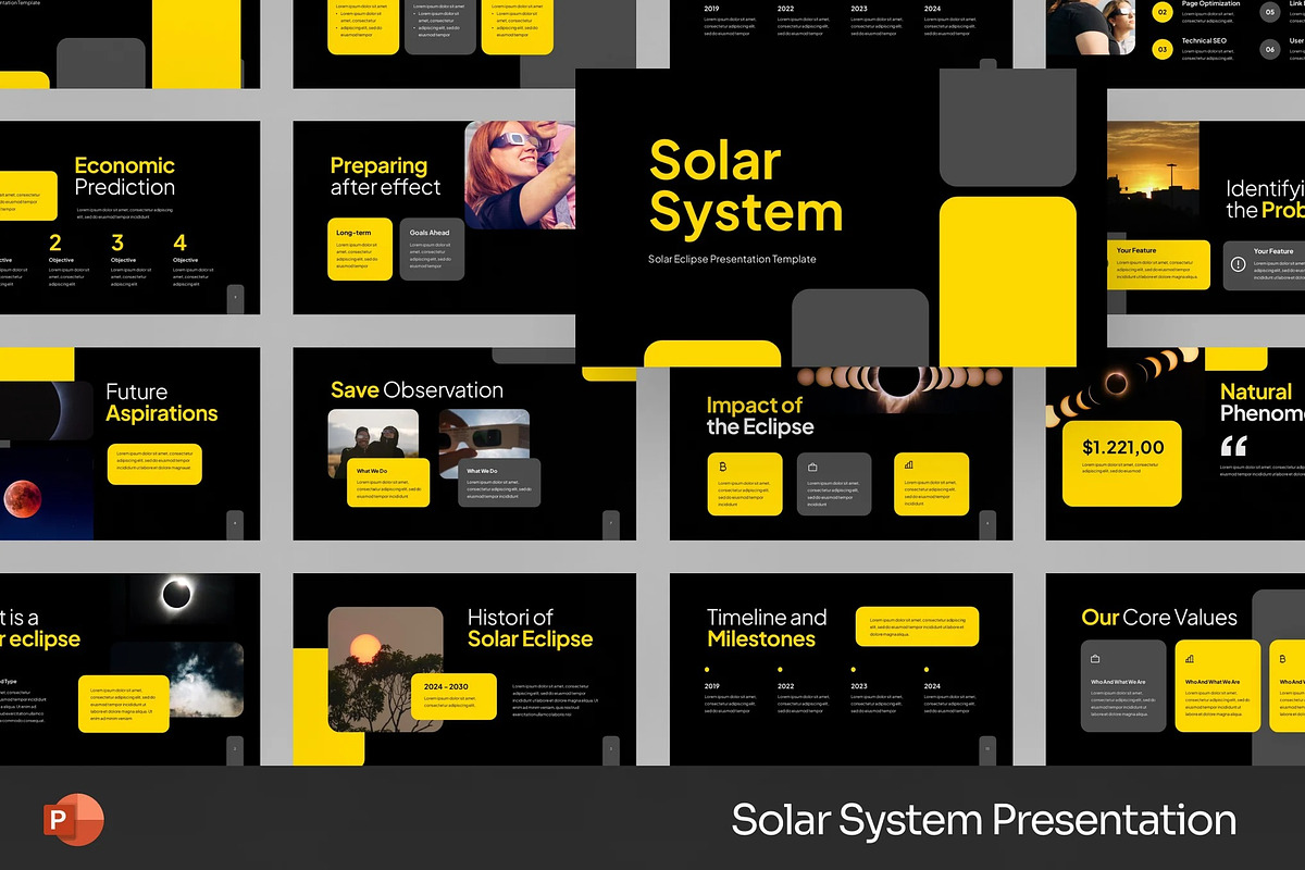 Solar System Template Powerpoint