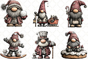 Whimsical Gnome Clipart, an Illustration by Black Bird Studio (Thumbnail 3 of 6)