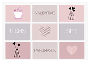 Valentine Items decorative, a Graphic by PKshop (Thumbnail 1 of 3)