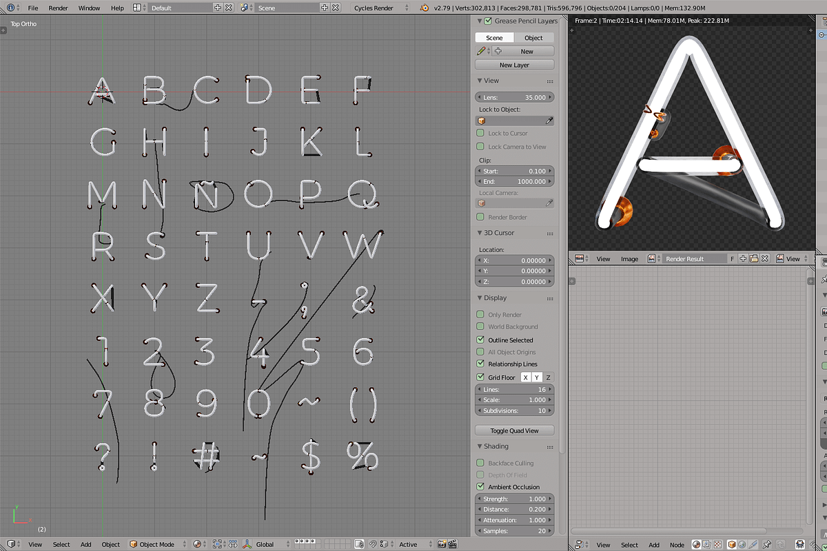Neon Typography, an Object 3D Model by Studio Ochi (Photo 7 of 8)