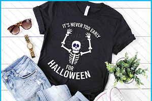 Never Too Early Halloween SVG