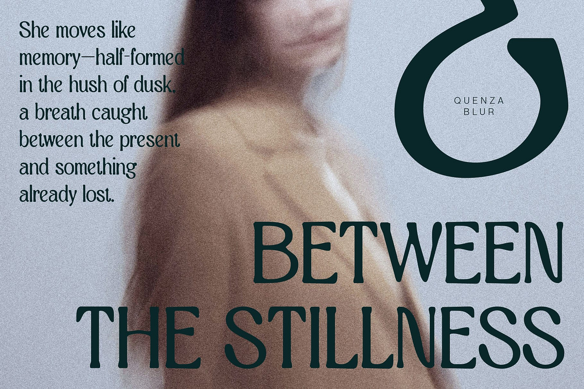 Quenza Blur, a Serif Font by Craft Supply Co. (Photo 4 of 8)