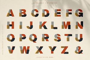 Abstract Modern Geometric Alphabet