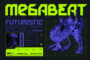 Megabeat - Retro Futurism Fonts, a Sans Serif Font by Invasi Studio